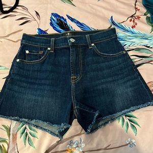 7 For All Mankind Cutoff Denim Shorts *NWOT*